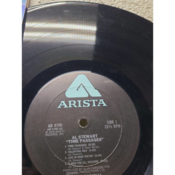 Al Stewart Time Passages 1978 Arista AB-4190 Zentz Terre Haute CRC Club Press NM - Picture 4 of 5